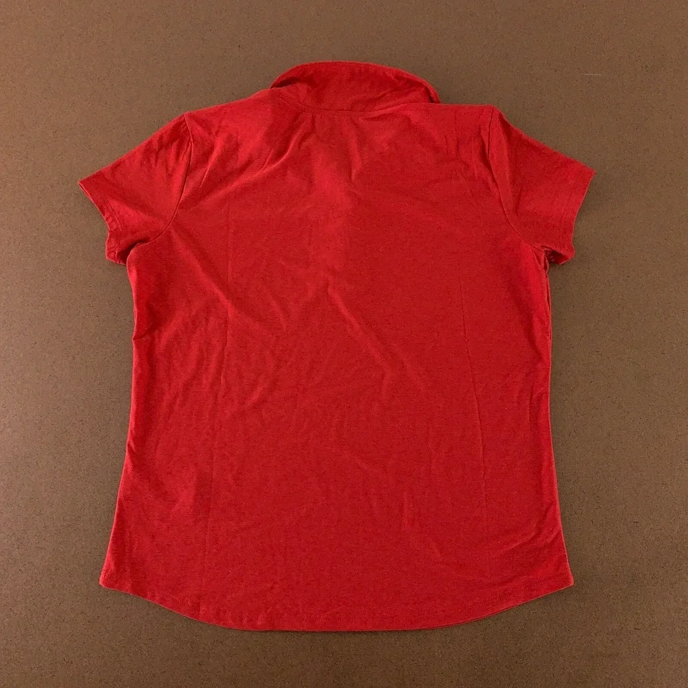 Old Navy Girls Size XL 14-16 Red Cloud 94 Soft School Uniform Polo Shirt NWT